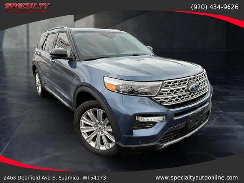 Blue 2020 Ford Explorer Limited
