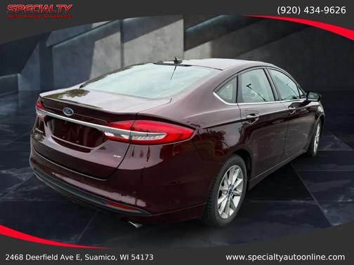 Burgundy 2017 Ford Fusion SE