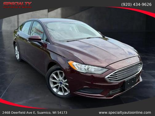 Burgundy 2017 Ford Fusion SE