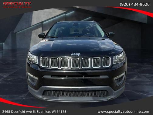Diamond Black Crystal Pearlcoat 2018 Jeep Compass Sport