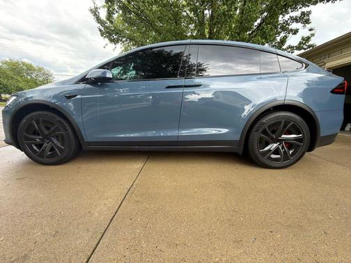 Blue 2026 Tesla Model X Plaid
