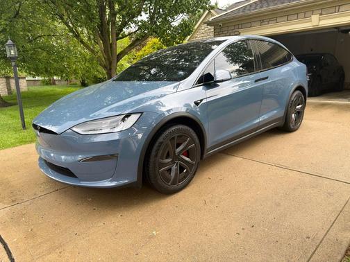 Blue 2026 Tesla Model X Plaid