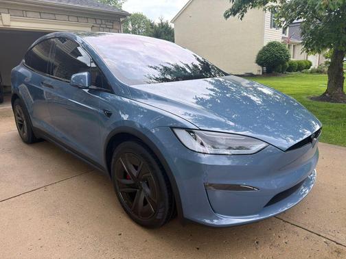 Blue 2026 Tesla Model X Plaid