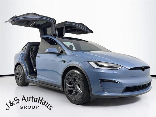Blue 2026 Tesla Model X Plaid
