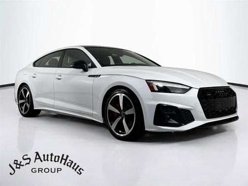 Glacier White Metallic 2023 Audi A5 Sportback 45 S Line Premium Plus