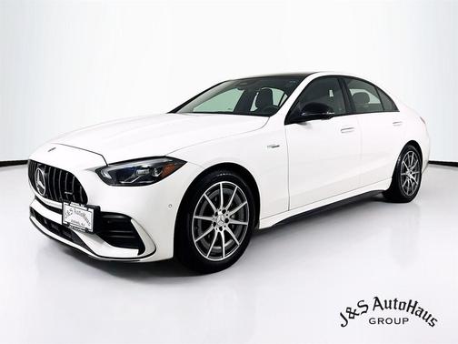 White 2023 Mercedes-Benz AMG C 43 Base 4MATIC