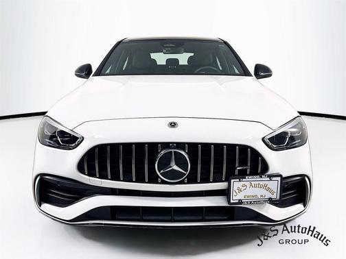 White 2023 Mercedes-Benz AMG C 43 Base 4MATIC