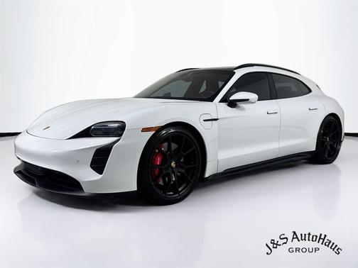 White 2022 Porsche Taycan GTS