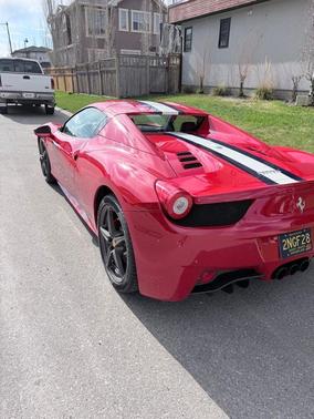 Red 2015 Ferrari 458 Spider Base