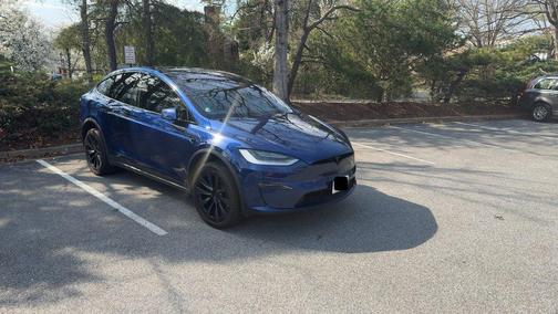 Deep Blue 2022 Tesla Model X Plaid
