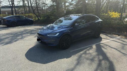 Deep Blue 2022 Tesla Model X Plaid