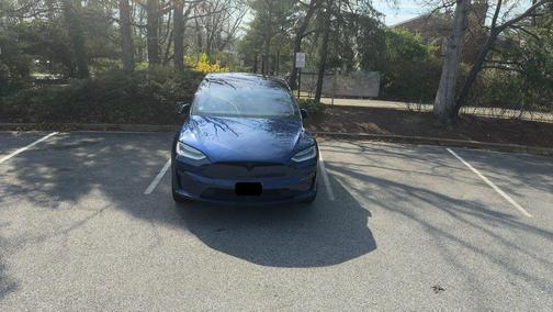 Deep Blue 2022 Tesla Model X Plaid