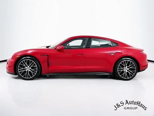 Red 2020 Porsche Taycan Turbo S