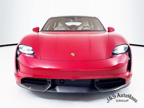 Red 2020 Porsche Taycan Turbo S