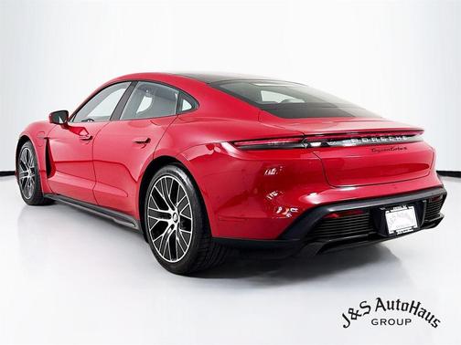 Red 2020 Porsche Taycan Turbo S
