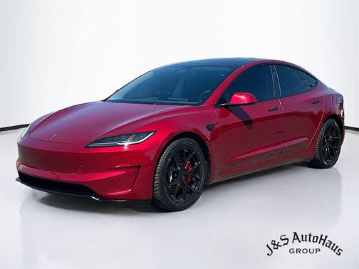 Red 2024 Tesla Model 3 Performance