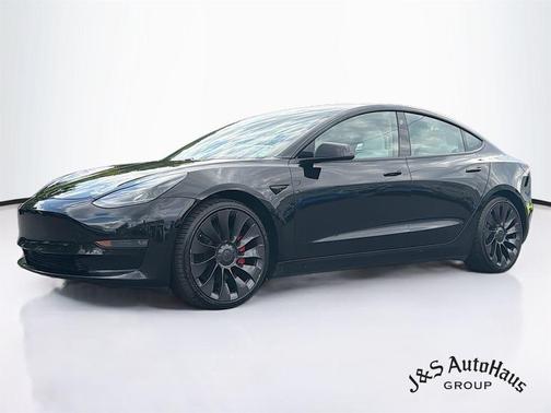 Black 2021 Tesla Model 3 Performance