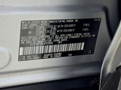 2020 Toyota RAV4 XLE