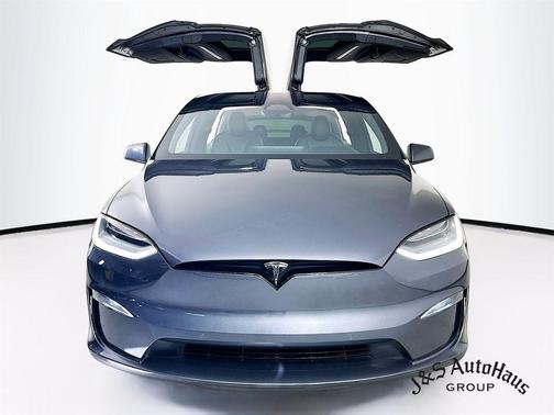 Stealth Gray 2023 Tesla Model X Plaid