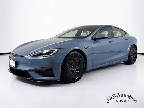 Blue 2026 Tesla Model S Plaid