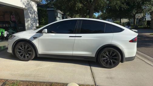 White 2022 Tesla Model X Plaid