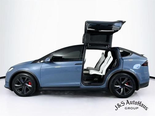 Blue 2026 Tesla Model X Plaid