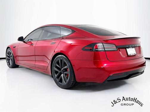 Red 2024 Tesla Model S Plaid