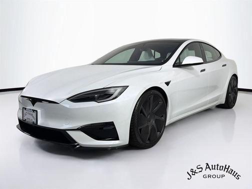 White 2026 Tesla Model S Plaid