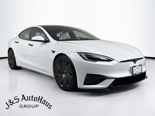 White 2026 Tesla Model S Plaid