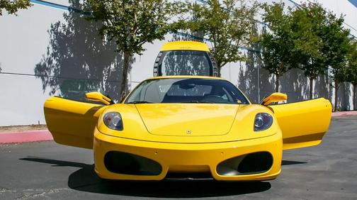 Yellow 2008 Ferrari F430 Berlinetta
