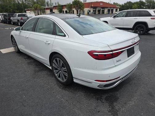 Glacier White Metallic 2023 Audi A8 L 55