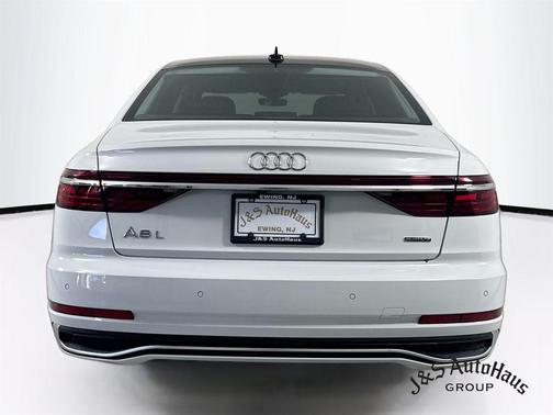 Glacier White Metallic 2023 Audi A8 L 55