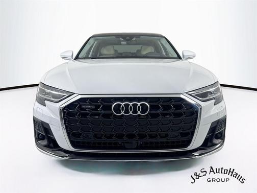Glacier White Metallic 2023 Audi A8 L 55