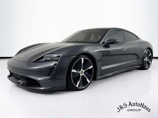 Gray 2022 Porsche Taycan Turbo S