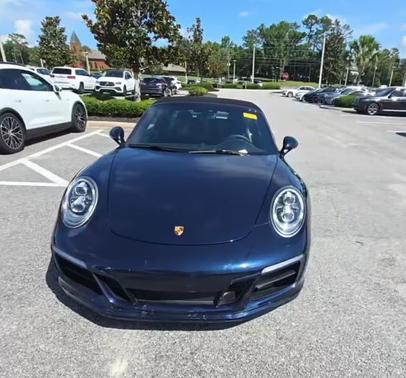 Blue 2019 Porsche 911 Targa 4S