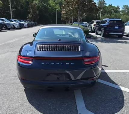 Blue 2019 Porsche 911 Targa 4S
