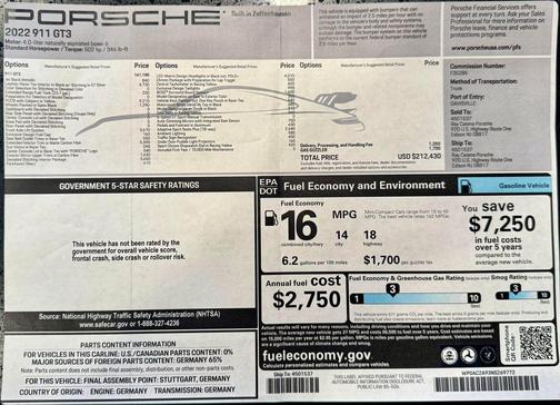 2022 Porsche 911 GT3