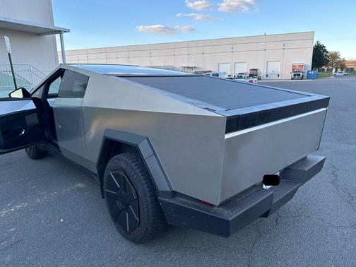 Silver 2024 Tesla Cybertruck Cyberbeast