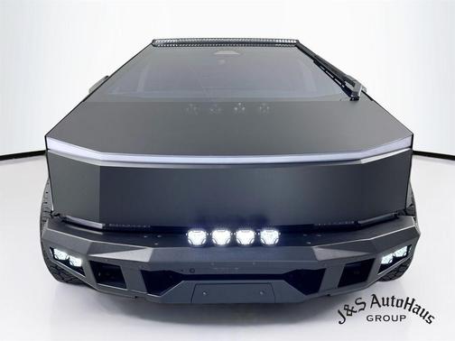 Silver 2024 Tesla Cybertruck Cyberbeast
