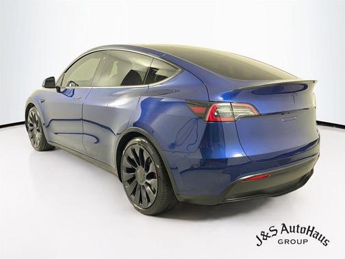 Blue 2020 Tesla Model Y Performance