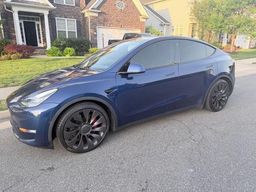 Blue 2020 Tesla Model Y Performance