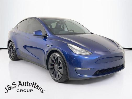 Blue 2020 Tesla Model Y Performance