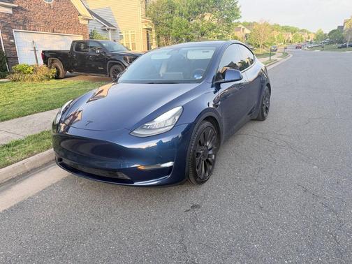 Blue 2020 Tesla Model Y Performance
