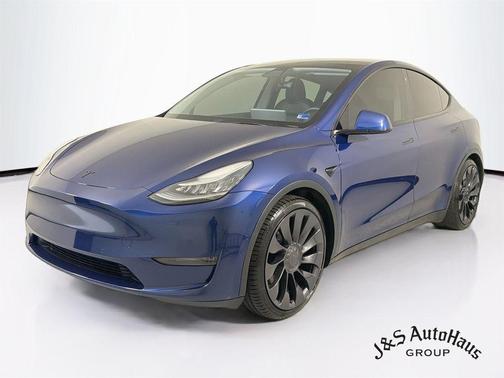 Blue 2020 Tesla Model Y Performance