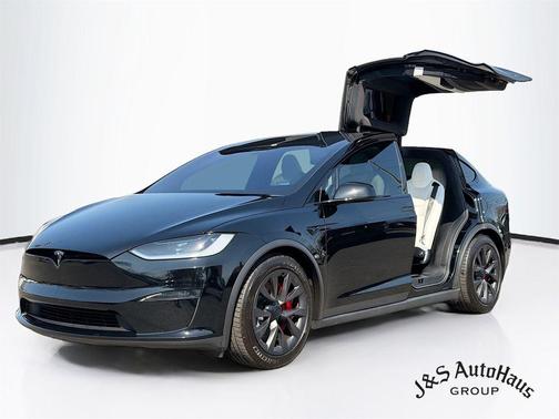 Black 2023 Tesla Model X Plaid