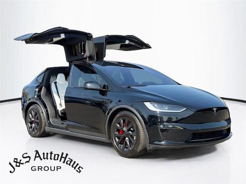 Black 2023 Tesla Model X Plaid
