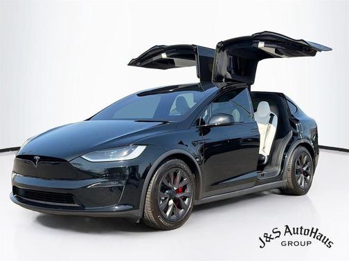 Black 2023 Tesla Model X Plaid