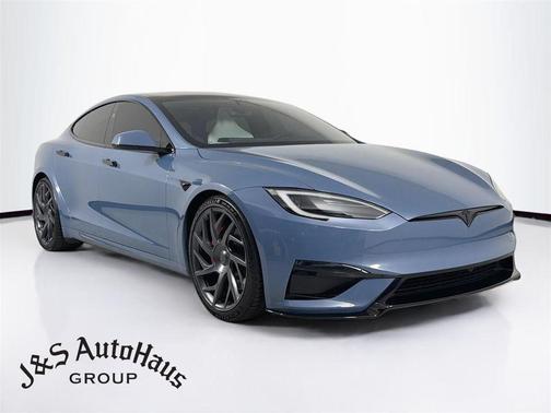Blue 2026 Tesla Model S Plaid