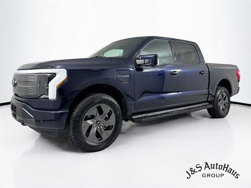 Blue Metallic 2023 Ford F-150 Lightning LARIAT