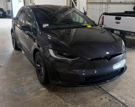 Gray 2026 Tesla Model X Plaid